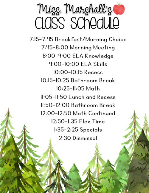 Schedule 